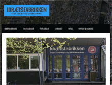 Tablet Screenshot of idraetsfabrikken.dk
